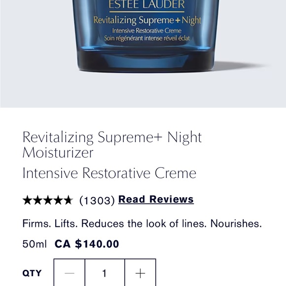 Brand New! Revitalizing Supreme+ Night Moisturizer Intensive Restorative 15ml - Picture 3 of 3